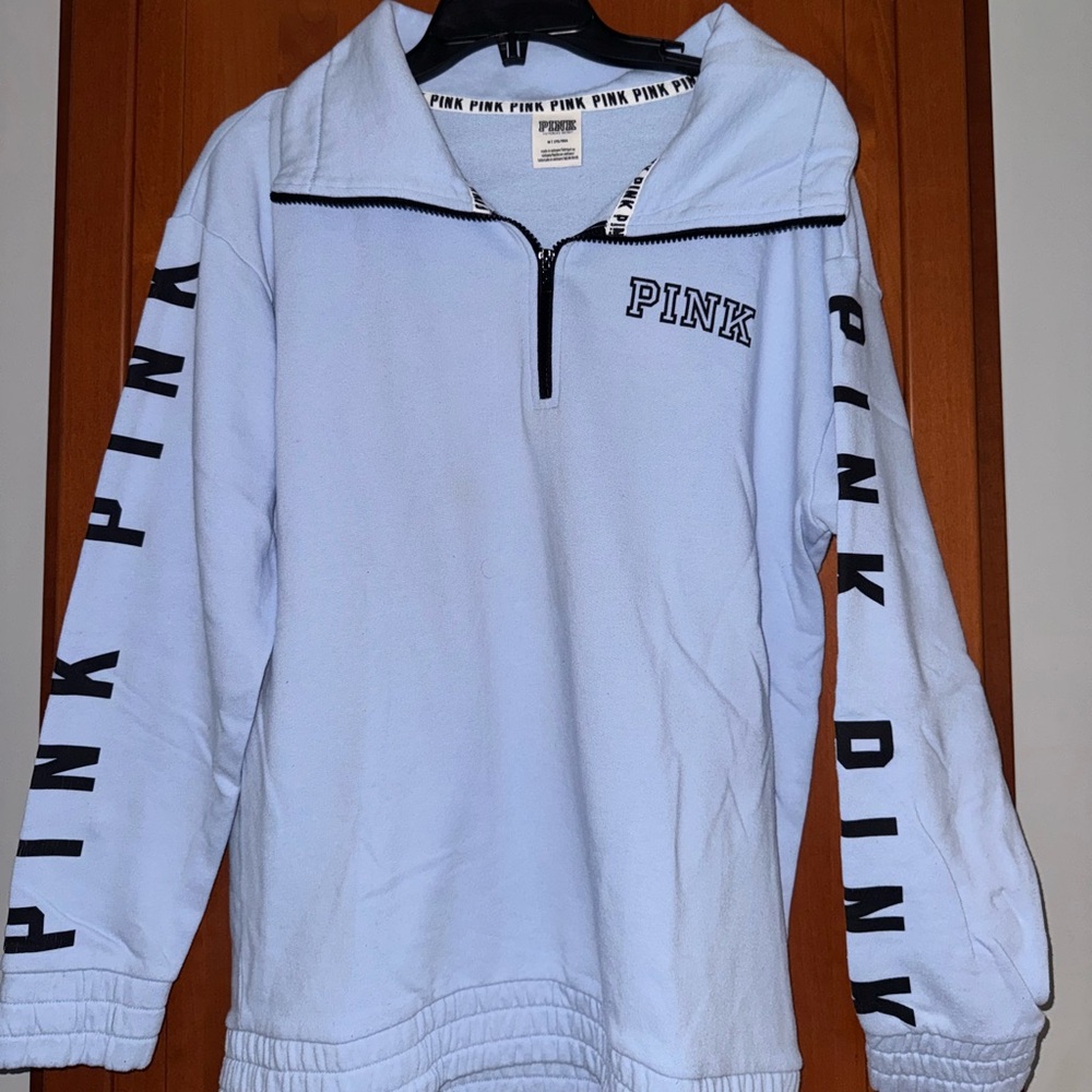 Victoria's Secret PINK Light Blue Zip-Up Jacket